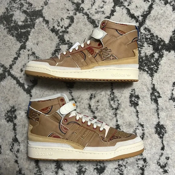 adidas | Shoes | Adidas X Eric Emanuel Paper Bag Mcdonalds Allamerican High  Top Forum Shoes | Poshmark